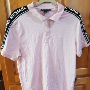 Michael Kors Light Pink Polo with Black Accents